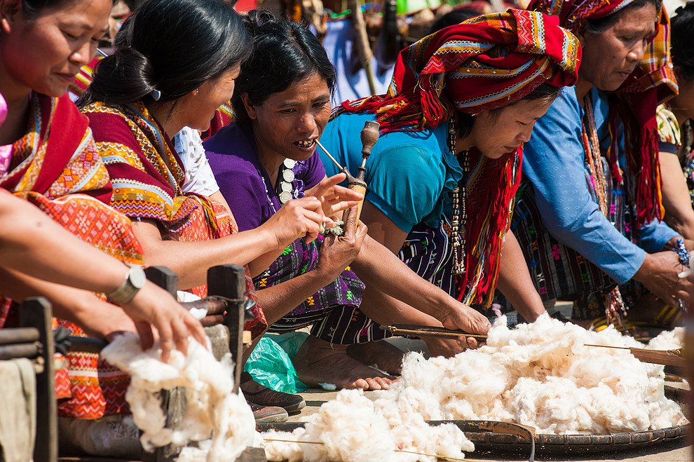 Pokaz obróbki bawełny (Lyuva Khutla Festival)